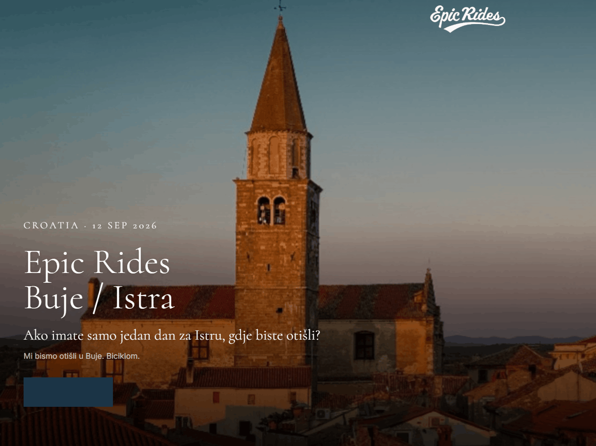 BICIKLISTIČKO DOGAĐANJE EPIC RIDES / MANIFESTAZIONE CICLISTICA EPIC RIDES